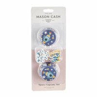 SET 24 PIROTINES Y 24 TOPPERS CUPCAKES MASON CASH - COSMIC