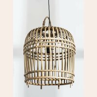LAMPARA DE TECHO JAULA DE BAMBOO - 41 X 38 CMS