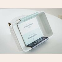 FUENTE DE CERAMICA MASON CASH - RECTANGULAR - BLANCO - 23 CM