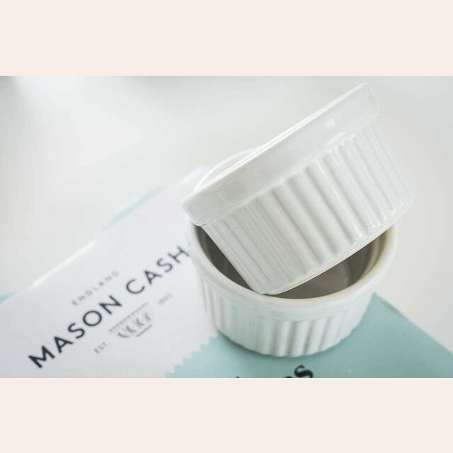 SET 4 RAMEKINS DE CERAMICA MASON CASH - BLANCO - 9 CM