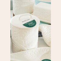 POTICHE DE CERAMICA CON TAPA MASON CASH - TE - CREMA - 700 ML