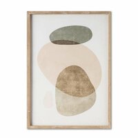 CUADRO MANCHAS - SALVIA Y BEIGE - 2 - 70 X 50 CM