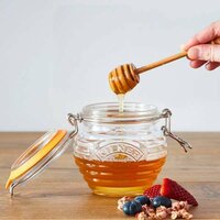 FRASCO DE VIDRIO CON SERVIDOR DE MIEL KILNER