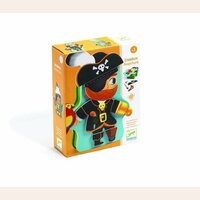 LATA CON 24 ACCESORIOS MAGNETICOS DJECO - PIRATAS - + 3 AÑOS
