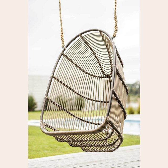 BUTACA COLGANTE DE EXTERIOR - MOCCACHINO - SIKA DESIGN