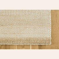 ALFOMBRA DE YUTE Y LANA - PANAL BEIGE - 2.00 X 1.50