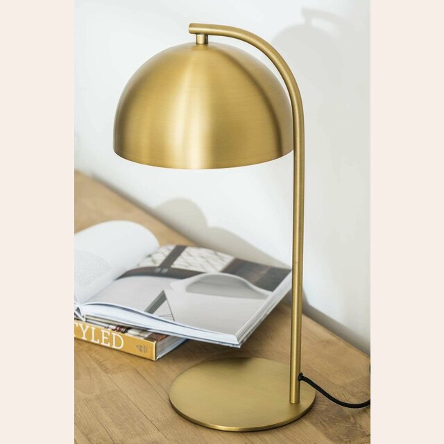 LAMPARA DE MESA CAPELINA - BRONCE