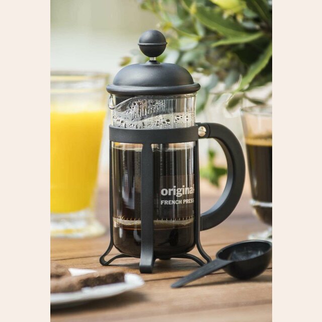 CAFETERA CON PRENSA FRANCESA BODUM NEGRA - 350 ML