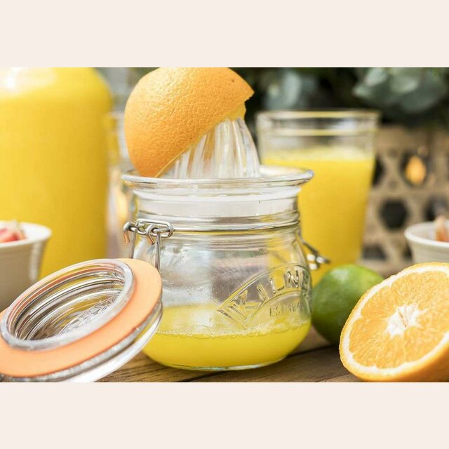 EXPRIMIDOR DE VIDRIO CON ALMACENADOR KILNER