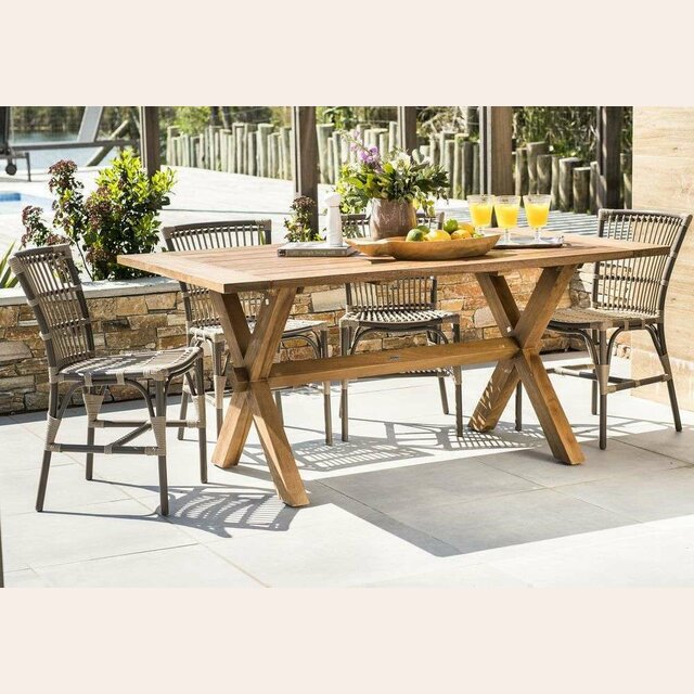 MESA COMEDOR PARA EXTERIOR - TEKA - 1.60 X 1.00 MTS - SIKA DESIGN