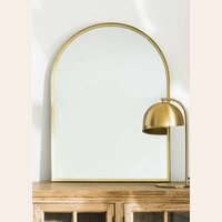 ESPEJO ARCO DORADO - 80 X 60 CMS
