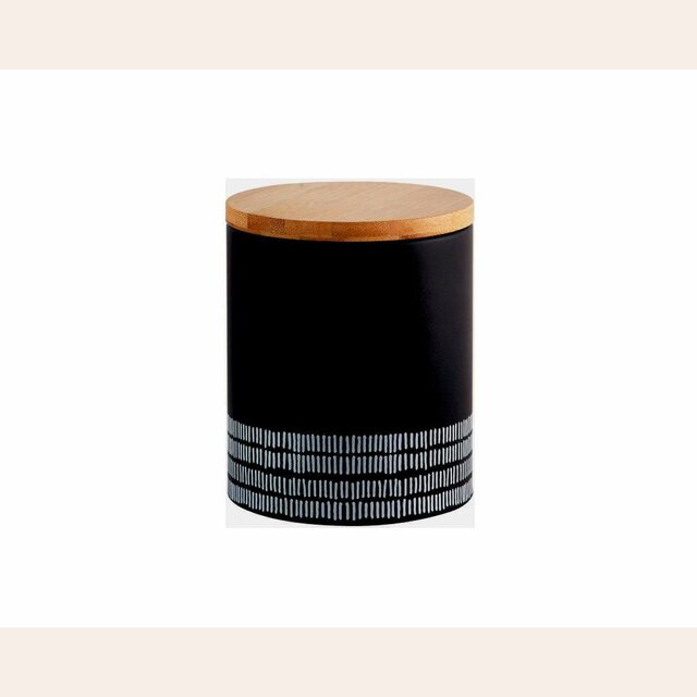 LATA HERMETICA TYPHOON - NEGRO - 13.5 X 11 CM