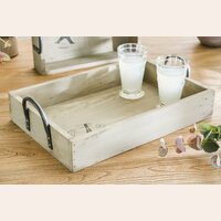 BANDEJA DE MADERA PARIS CON ASAS - 44 X 30 CM