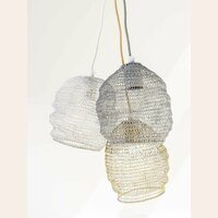 LAMPARA DE TECHO NINA MINI - GRIS - 18 X 20 CMS