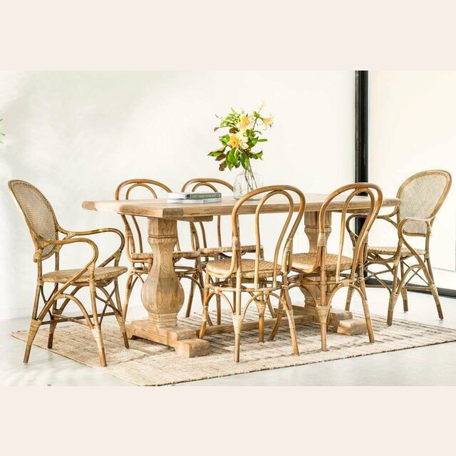 MESA COMEDOR DE OLMO ISABEL - 1.60 X 0.90 MTS