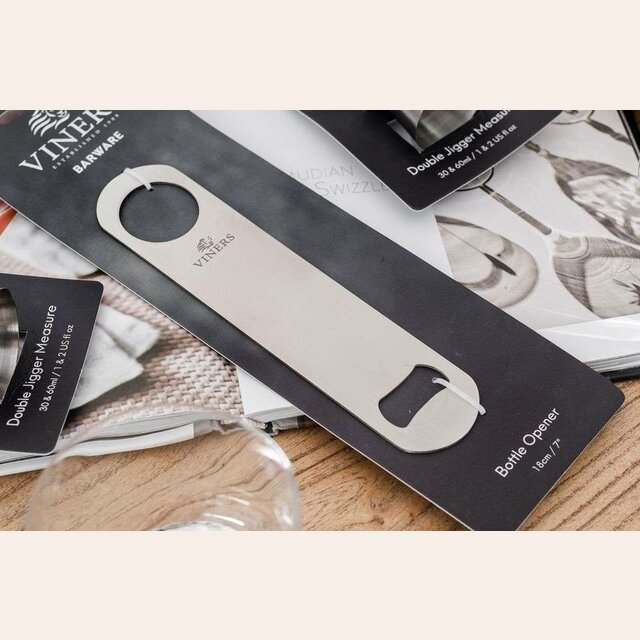 ABRIDOR DE BOTELLAS DE ACERO INOX MATTE - VINERS