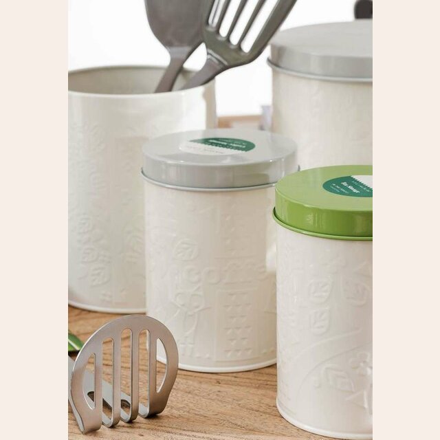 LATA PARA CAFE - METAL LABRADO - MASON CASH CREMA