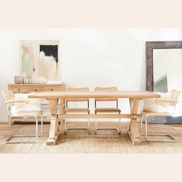 MESA COMEDOR DE OLMO JACINTA - 2.00 X 1.00 MTS