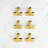 SET 6 CLIPS PARA BOLSAS ACERO INOX TAYLORS - DORADO
