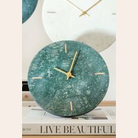 RELOJ DE MESA MARMOL - GREEN - 20.5 CMS