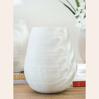 VASIJA IRREGULAR BIG - BLANCA - 13 X 27 CMS