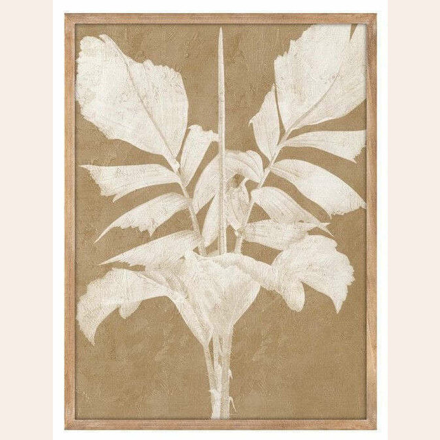 CUADRO PALMA BEIGE 1 – 80 X 60 CMS