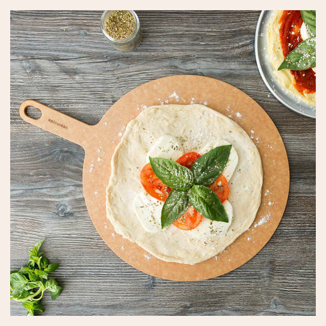 TABLA REDONDA CON ASA EPICUREAN - NATURAL - 25.5 CMS