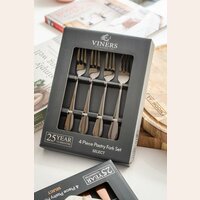 SET 4 TENEDORES ACERO INOX - VINERS - GREY