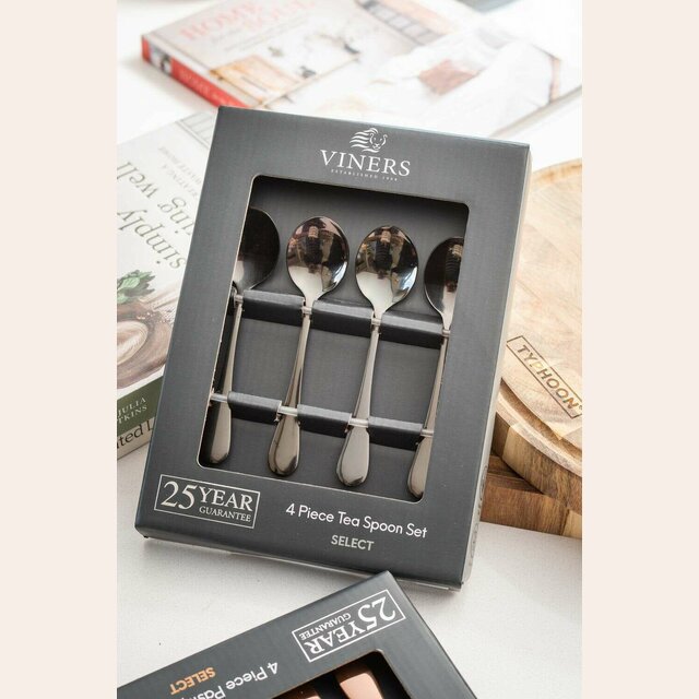 SET 4 CUCHARAS ACERO INOX - VINERS - GREY