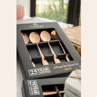 SET 4 CUCHARAS ACERO INOX - VINERS - ROSE GOLD