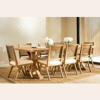 MESA COMEDOR DE OLMO JACINTA - 2.50 X 1.00 MTS 
