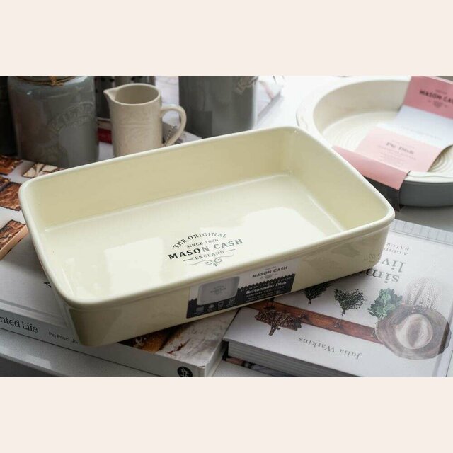 FUENTE DE CERAMICA MASON CASH - CREMA - 31.5 CMS