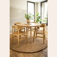 MESA COMEDOR NORDICA - OLMO NATURAL - 1.20 MTS