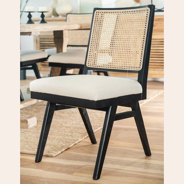 SILLA MODERNA CON ESTERILLA - FRESNO NEGRA