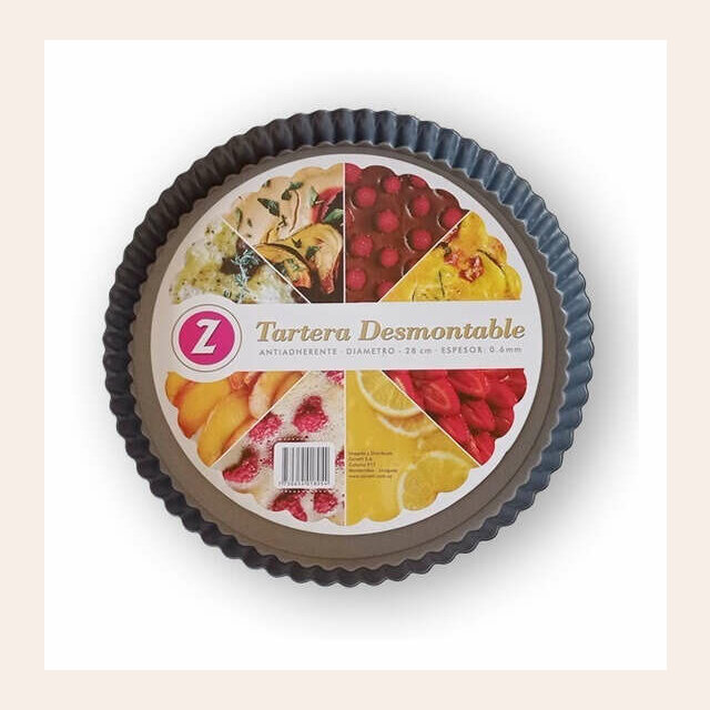 TARTERA ANTIADHERENTE DESMONTABLE - 28 CMS