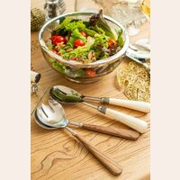 CUBIERTOS ENSALADA - MANGO MADERA