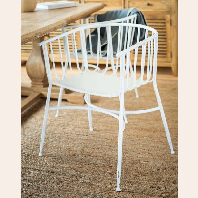 BUTACA / SILLA DE METAL WHITE