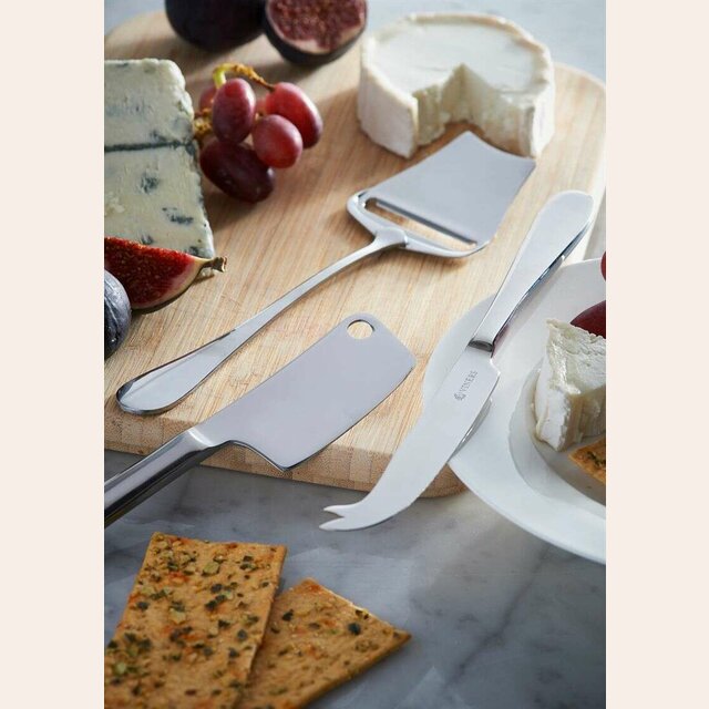SET 3 PIEZAS DE SERVIR QUESO ACERO INOX - VINERS