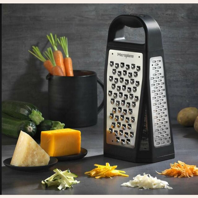 RALLADOR 4 CARAS Y 5 CORTES ACERO INOX MICROPLANE
