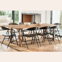 MESA COMEDOR DE TEKA MACIZA - SIKA DESIGN - 2.40 X 1.00 MTS