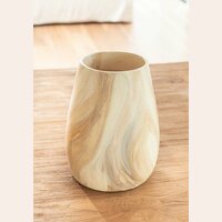 VASIJA DE CERAMICA BEIGE - 18 X 29 CMS
