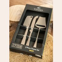 SET 3 PIEZAS DE SERVIR QUESO ACERO INOX - VINERS
