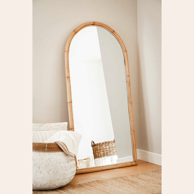 ESPEJO ARCO DE BAMBOO - 1.60 X 0.78 MTS