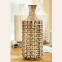 BOTELLA DE CERAMICA CUADRILLE MOKA - ALTURA 26 CMS