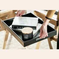 BANDEJA DE MADERA -  46 X 35 CMS - NEGRA
