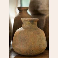 VASIJA DE CERAMICA OXIDO - 18 CMS