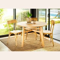 MESA COMEDOR DINAMARCA - 1.10 MTS - ALAMO NATURAL