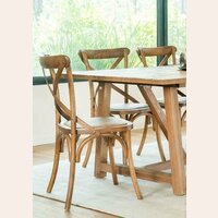 MESA COMEDOR DE TEKA MACIZA - SIKA DESIGN - 1.80 X 1.00 MTS