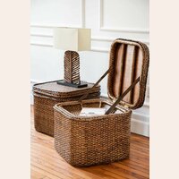 BAUL DE RATTAN - CUBO - 60 X 60 CMS