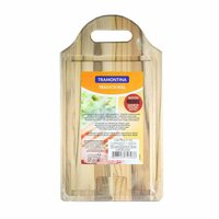 TABLA DE MADERA CON ASA TRAMONTINA - 36 X 20 CMS